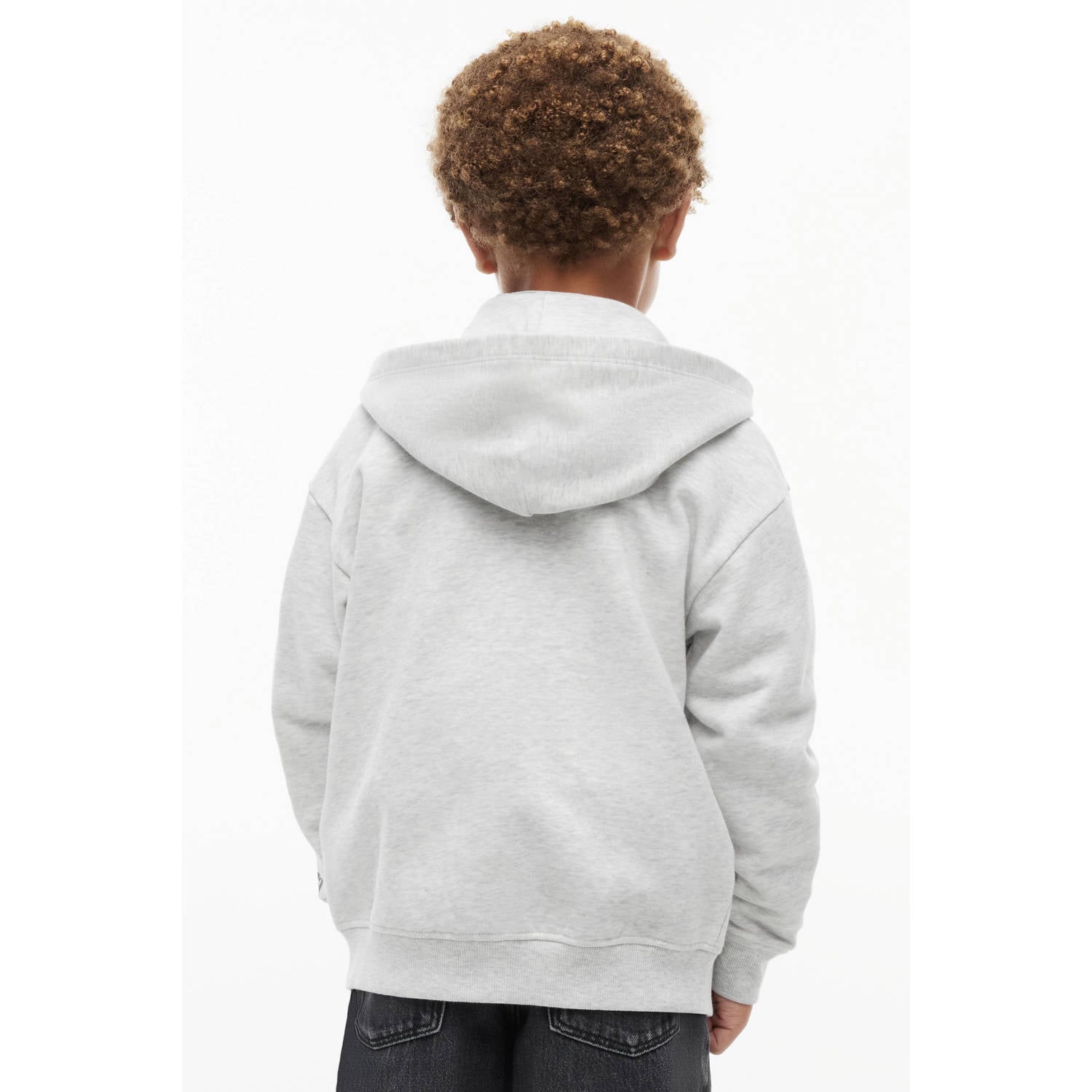 Tommy Hilfiger katoenen sweatvest met print grijs