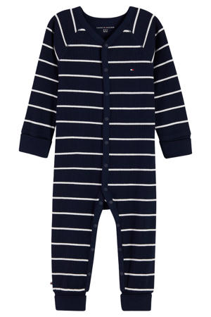 gestreepte onesie - donkerblauw/wit