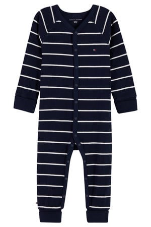 gestreepte onesie - donkerblauw/wit