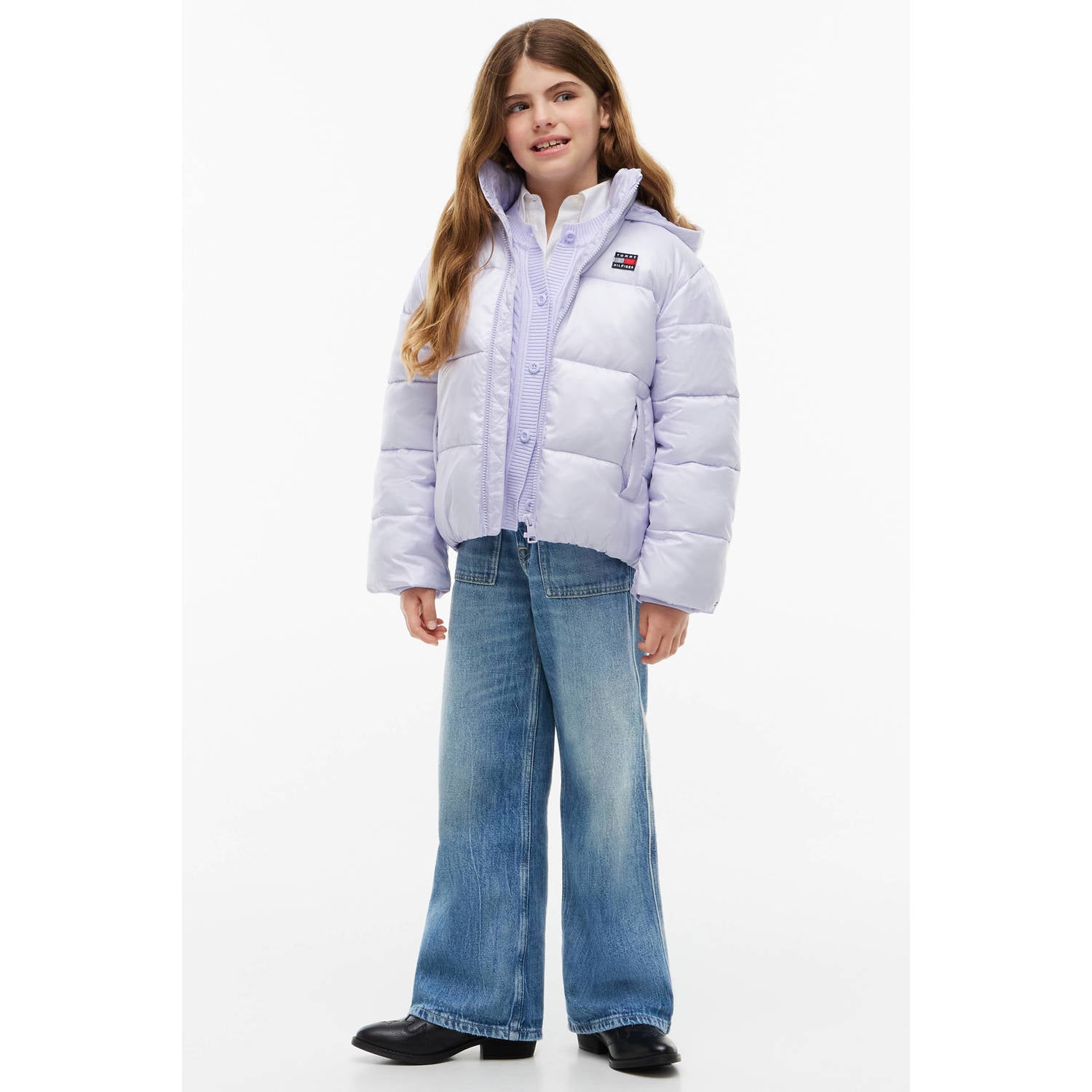 Tommy Hilfiger pufferjas lila