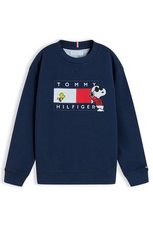 Snoopy sweater donkerblauw