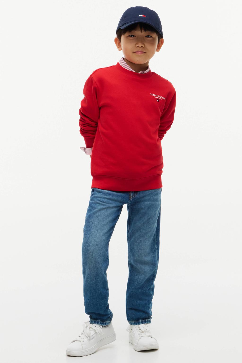Tommy Hilfiger sweater met logo - rood