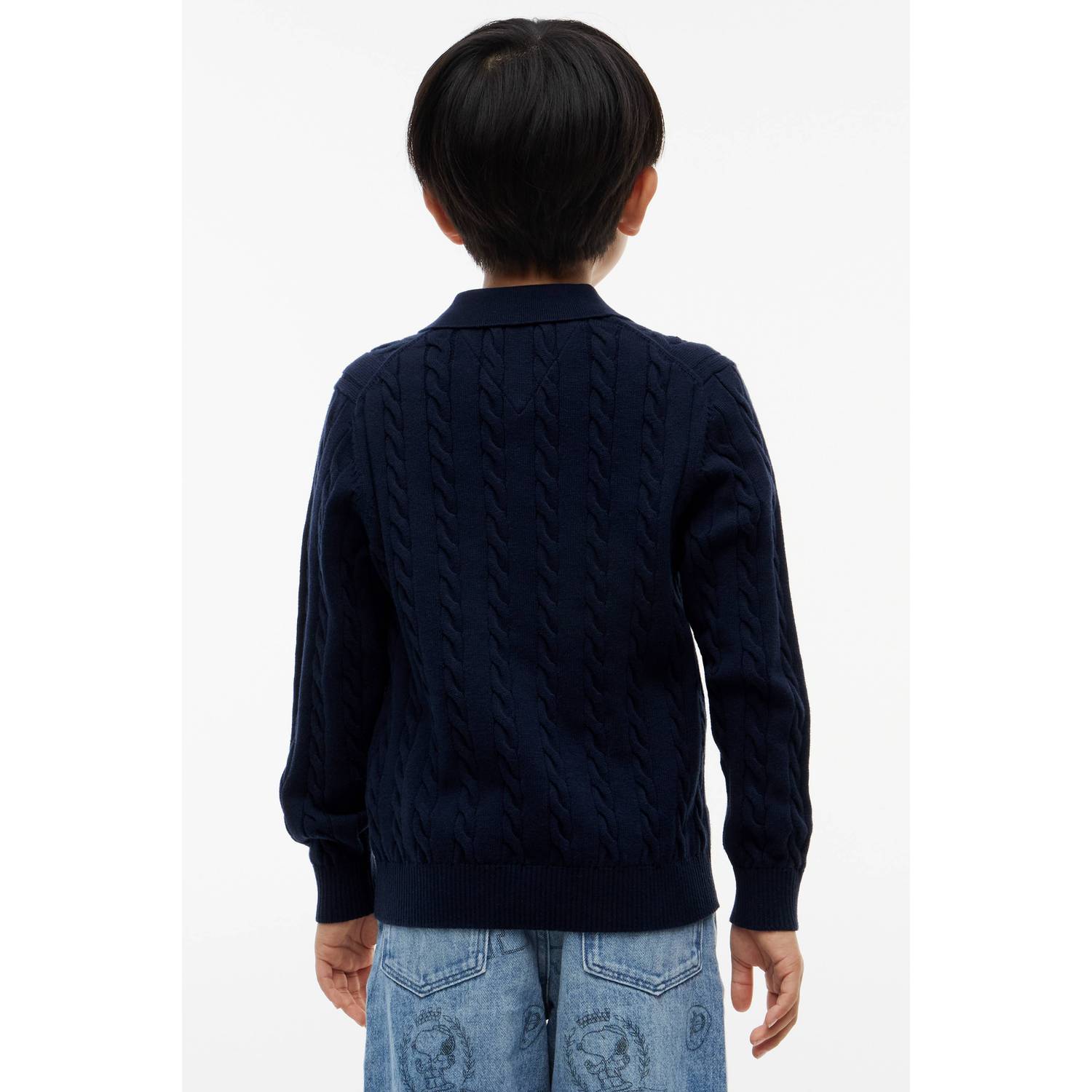 Tommy Hilfiger gebreide trui donkerblauw