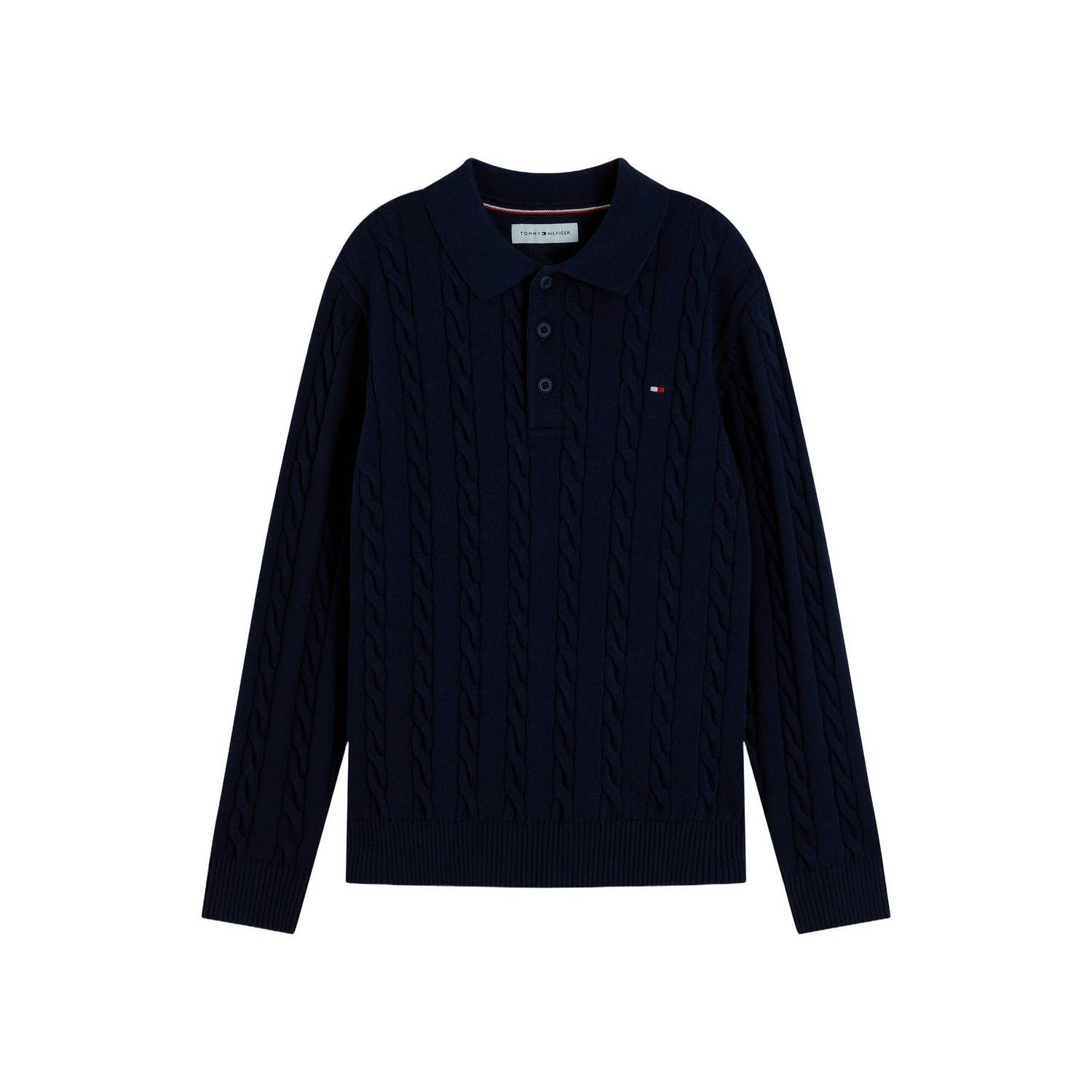 Tommy Hilfiger gebreide trui donkerblauw