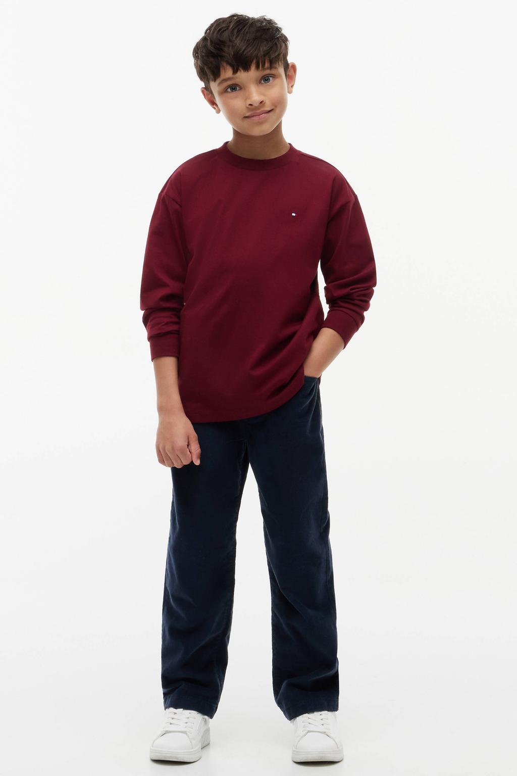 Tommy Hilfiger longsleeve - donkerrood