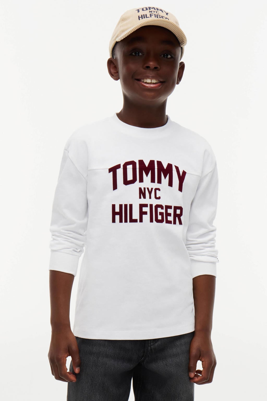 Tommy Hilfiger longsleeve met logo - wit