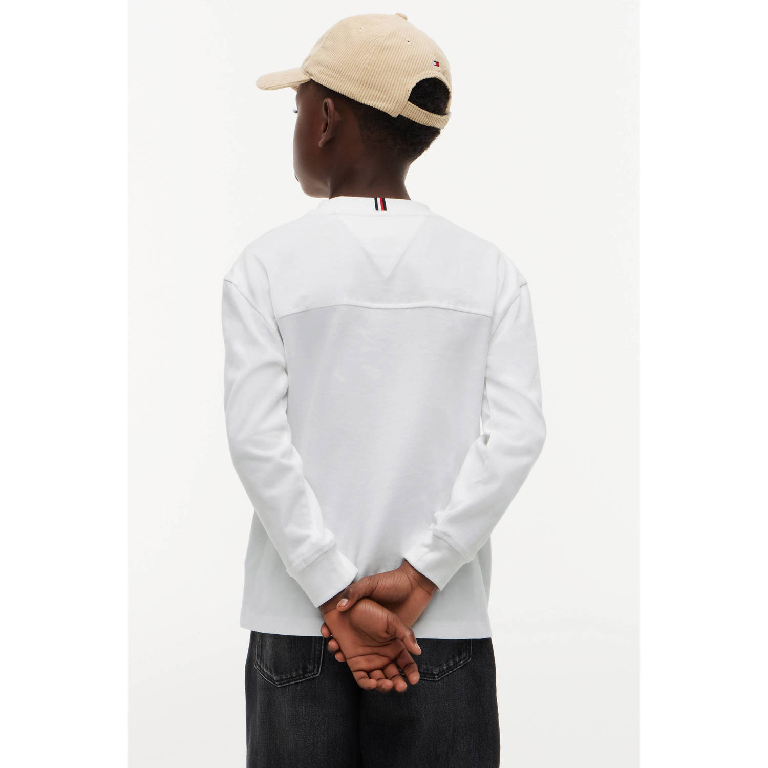 Tommy Hilfiger longsleeve met logo wit