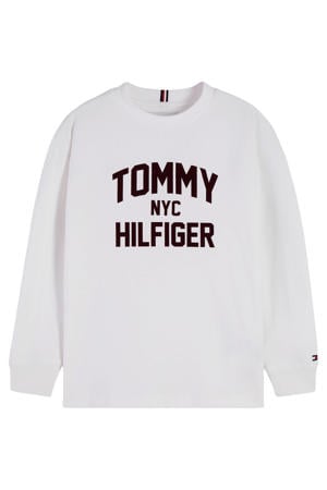 longsleeve met logo - wit