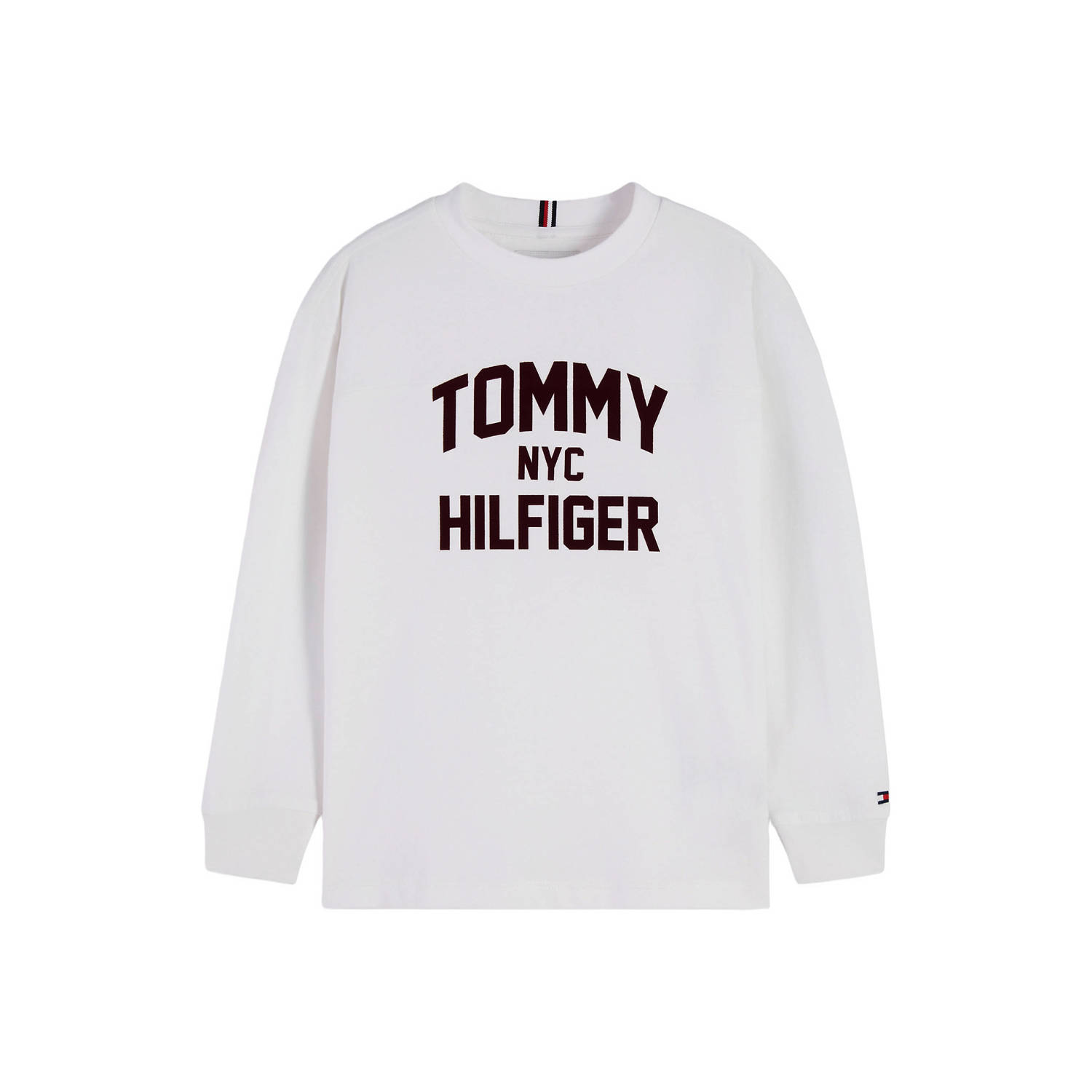 Tommy Hilfiger longsleeve met logo wit