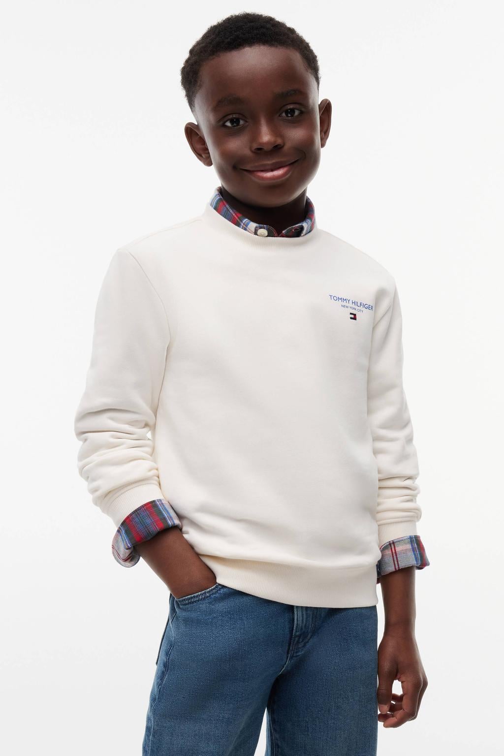 Tommy Hilfiger sweater met logo - wit
