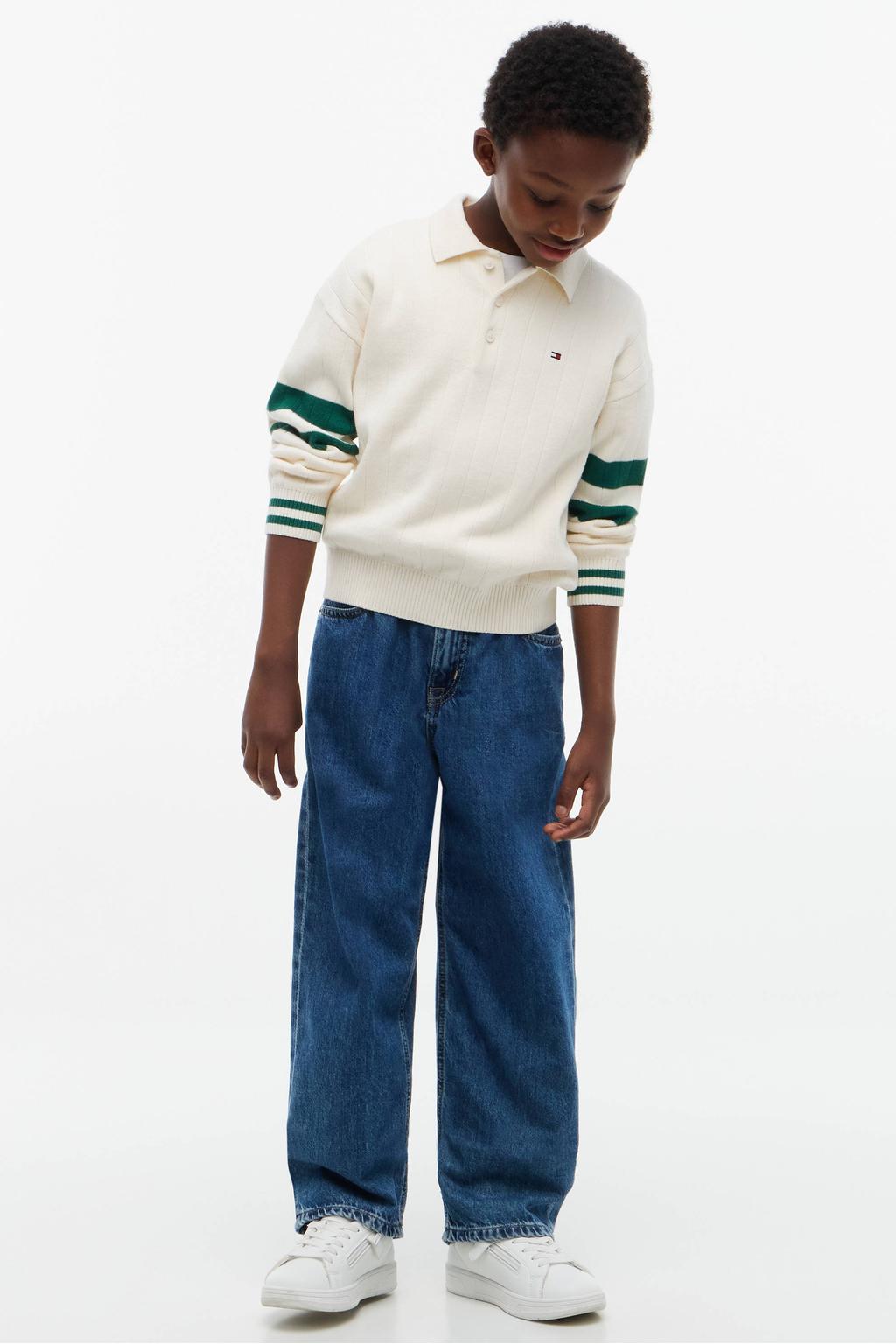Tommy Hilfiger sweater - ecru/donkergroen