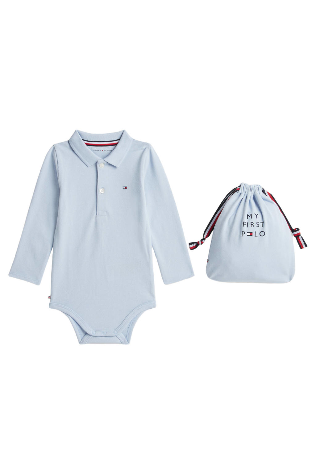 Tommy Hilfiger katoenen romper - lichtblauw