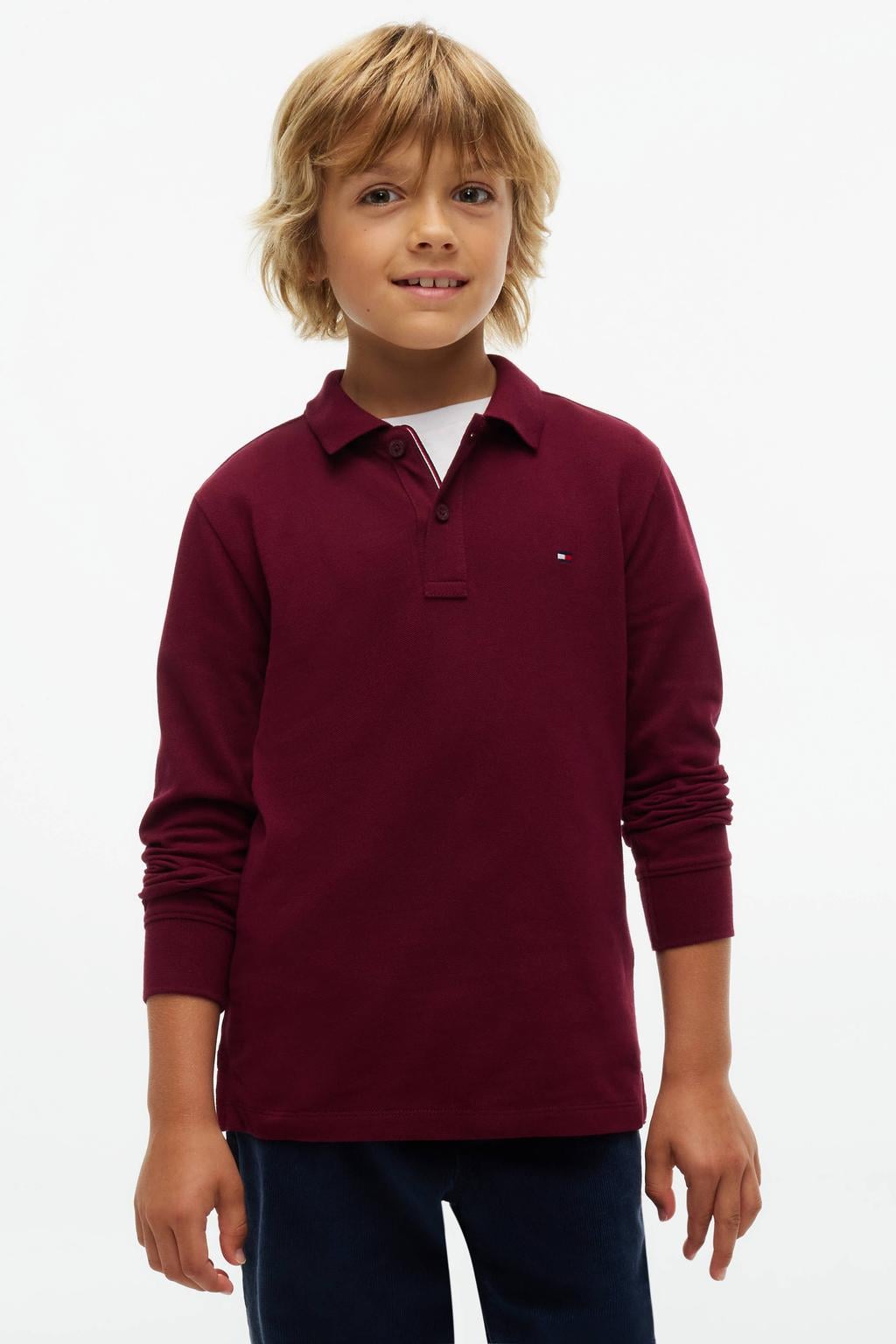 Tommy Hilfiger polo - donkerrood