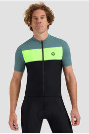 thumbnail: Rogelli Fietsshirt Core Block Zwart/Turquoise