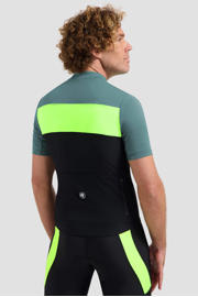 thumbnail: Rogelli Fietsshirt Core Block Zwart/Turquoise