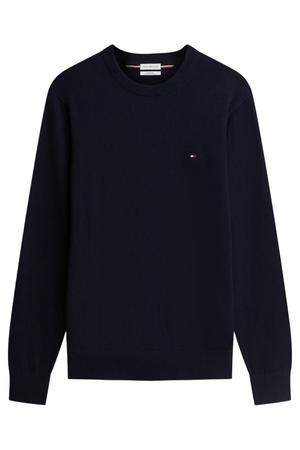 gebreide trui met kasjmier - donkerblauw
