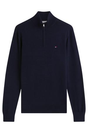 katoenen gebreide trui - donkerblauw