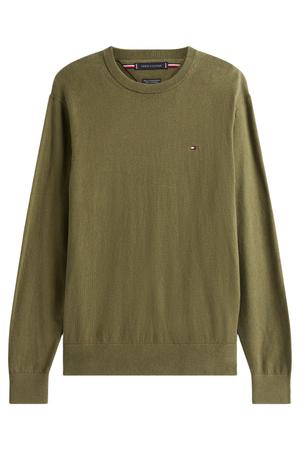 gebreide trui met kasjmier - huntsman green