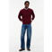 Tommy Hilfiger katoenen regular fit gebreide trui - bordeauxrood