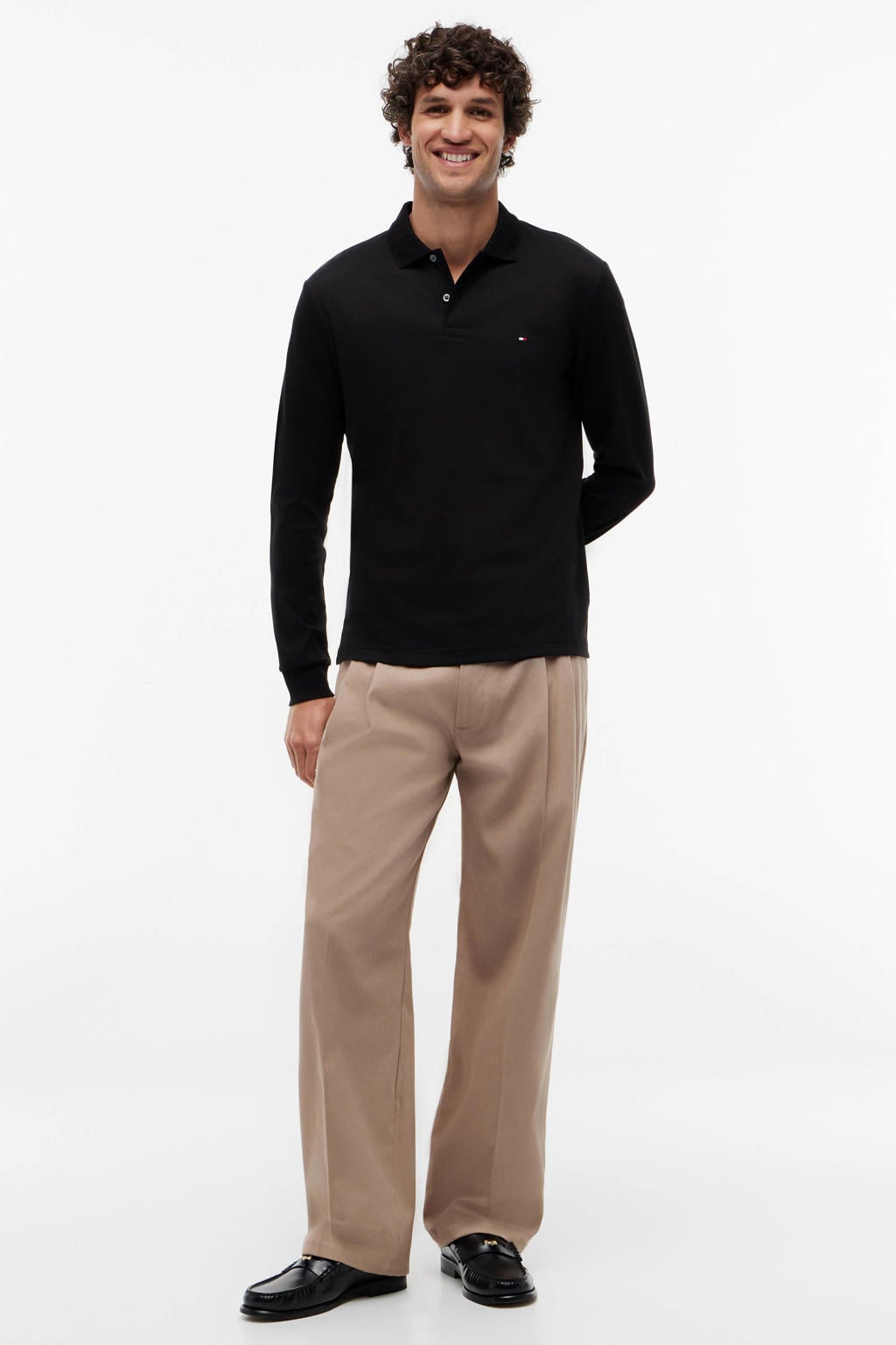 Tommy Hilfiger regular fit polo - zwart