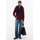 Tommy Hilfiger regular fit flanel overhemd - bordeaux