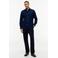 Tommy Hilfiger flanel regular fit zakelijke overhemd - donkerblauw
