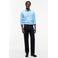 Tommy Hilfiger regular fit flanel zakelijk overhemd - blauw