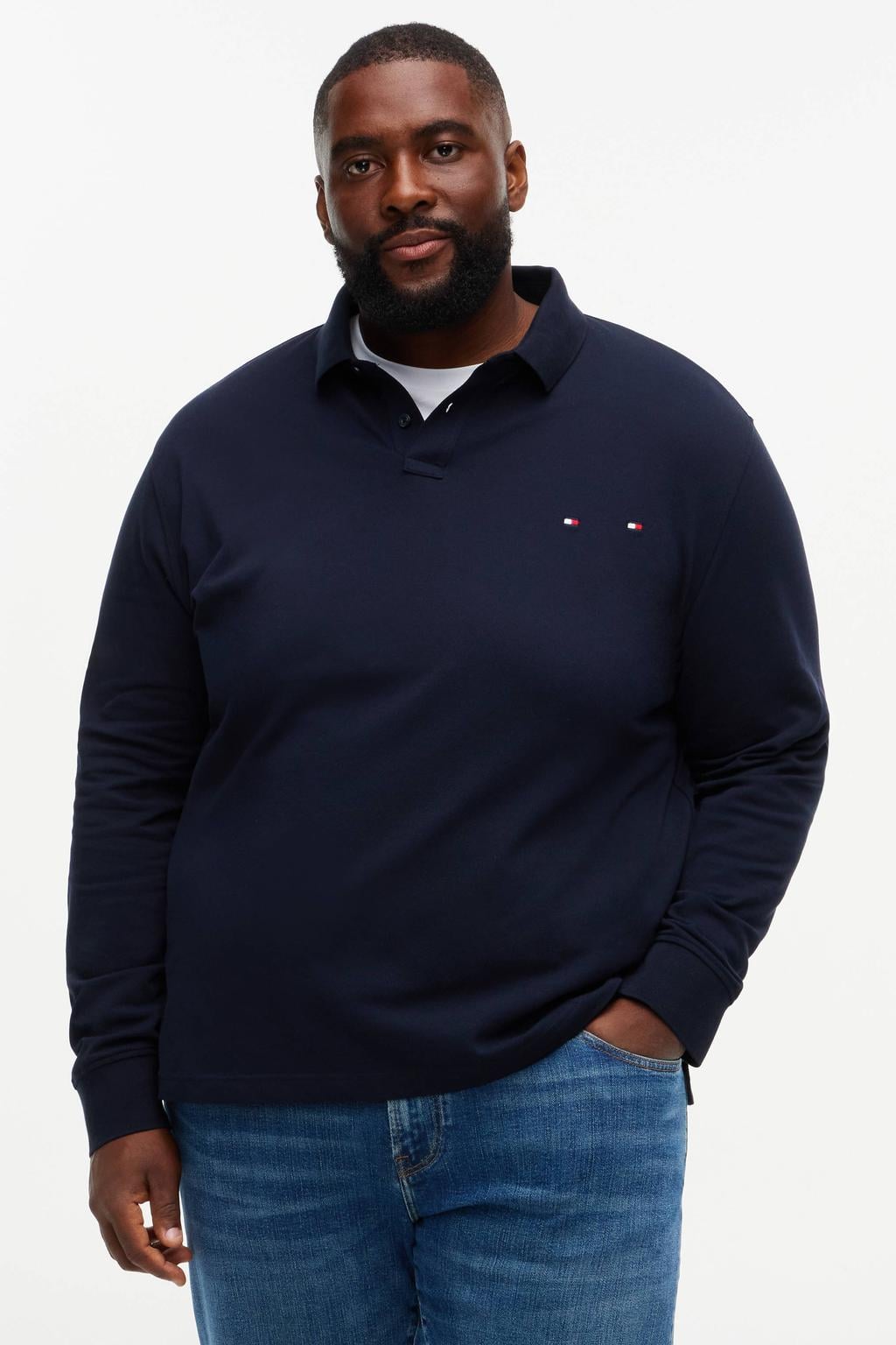 Tommy Hilfiger Big & Tall Plus Size regular fit polo - desert sky