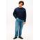 Tommy Hilfiger Big & Tall Plus Size regular fit gebreide trui met kasjmier - donkerblauw