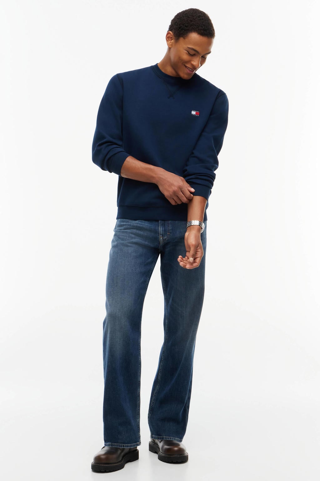 Tommy Jeans regular fit sweater - donkerblauw