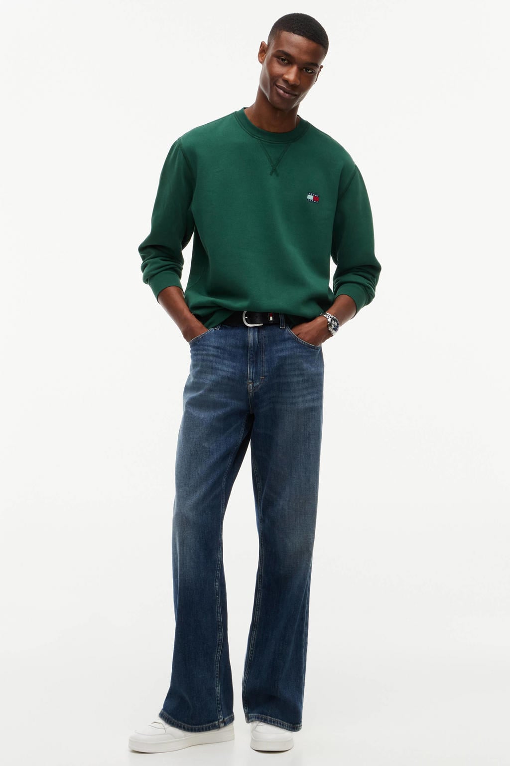 Tommy Jeans regular fit sweater - velvet green