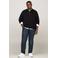 Tommy Hilfiger Big & Tall Plus Size regular fit gebreide trui met kasjmier - zwart