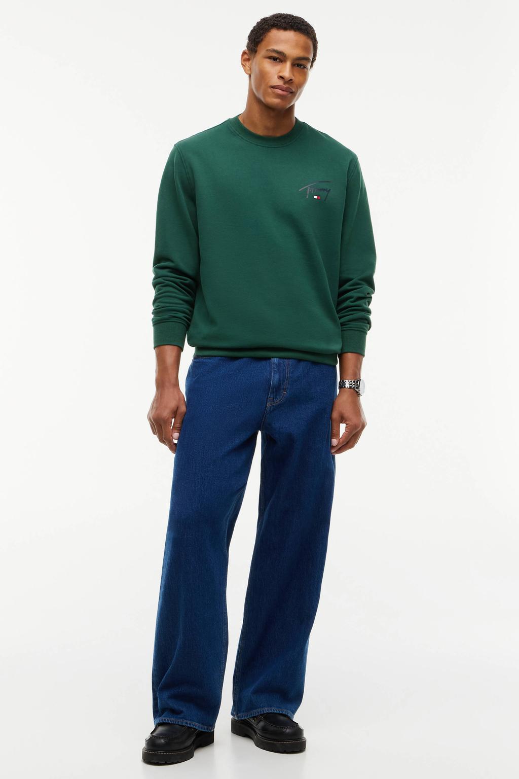 Tommy Jeans regular fit sweater - groen