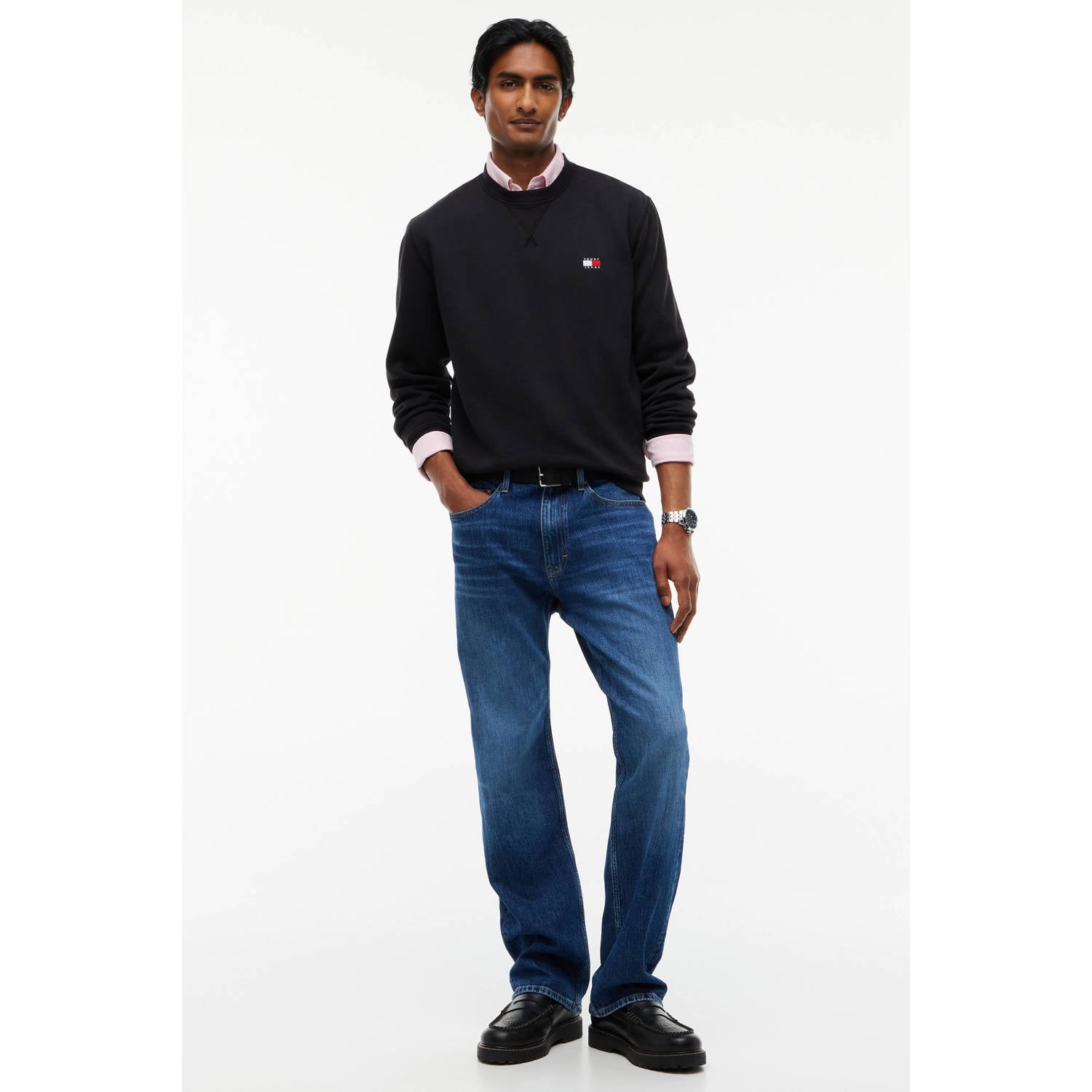 Tommy Jeans regular fit sweater zwart
