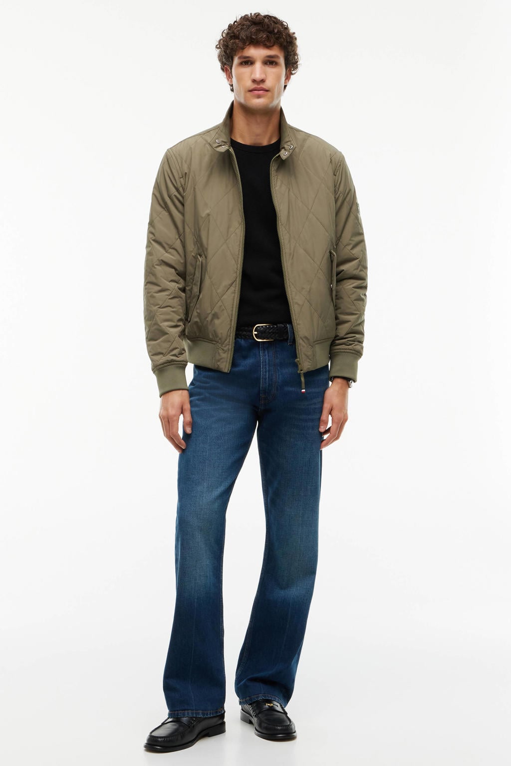 Tommy Hilfiger katoenen regular fit gebreide trui - zwart