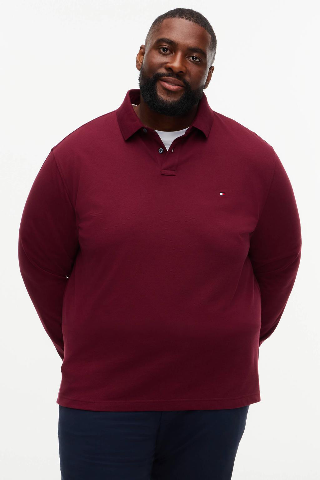Tommy Hilfiger Big & Tall Plus Size regular fit polo - bordeauxrood