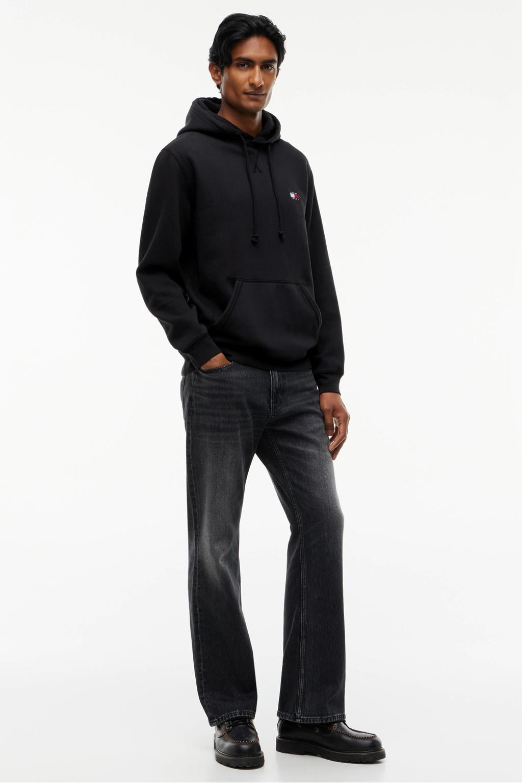 Tommy Jeans regular fit hoodie - zwart