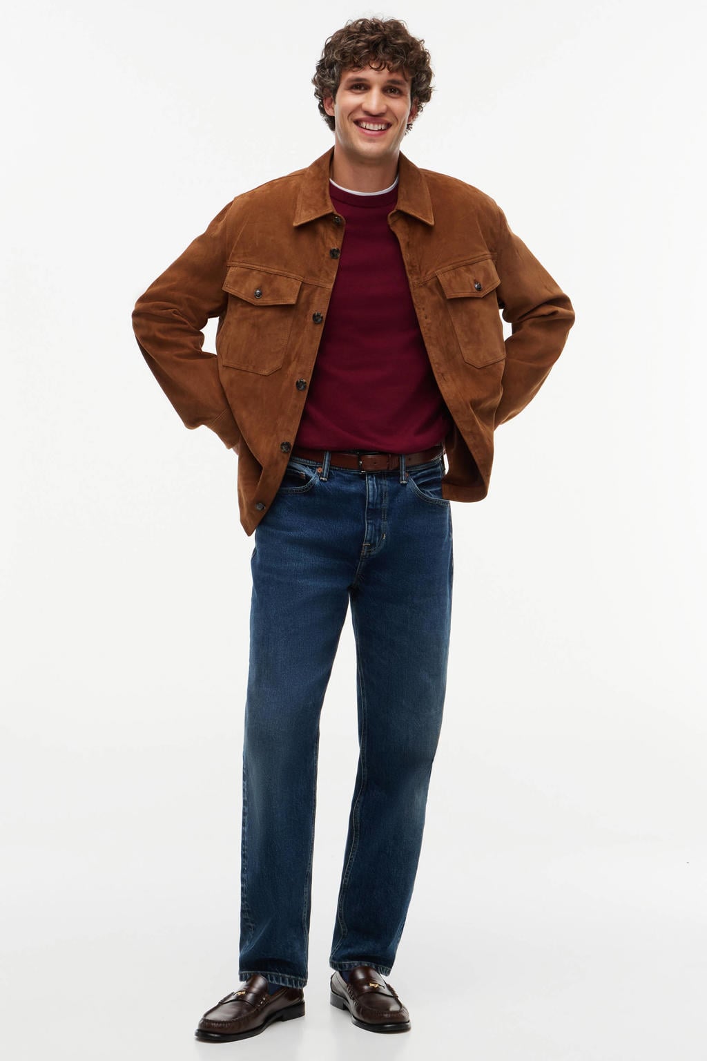 Tommy Hilfiger gebreide trui met kasjmier - burgundy
