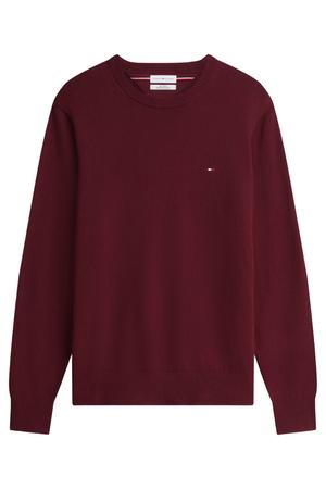 gebreide trui met kasjmier - burgundy