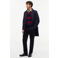 Tommy Hilfiger Rugby regular fit gestreepte sweater - bordeaux/donkerblauw