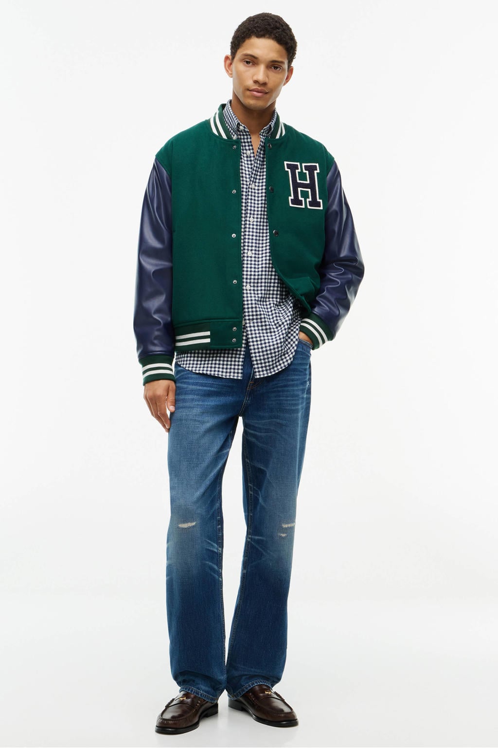 Tommy Hilfiger flanel regular fit geruit overhemd - carbon donkerblauw
