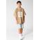Shoeby oversized gestreept T-shirt met tekst - oudroze