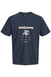 thumbnail: JACK & JONES ORIGINALS regular fit T-shirt met print - donkerblauw