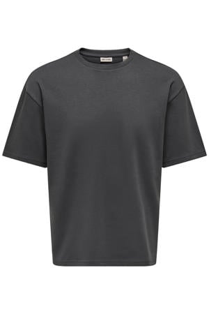 boxy T-shirt - grijs