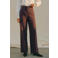 AWARE high waist wide leg pantalon - aubergine