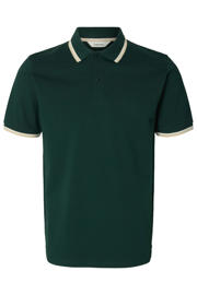 thumbnail: Selected slim polo donkergroen