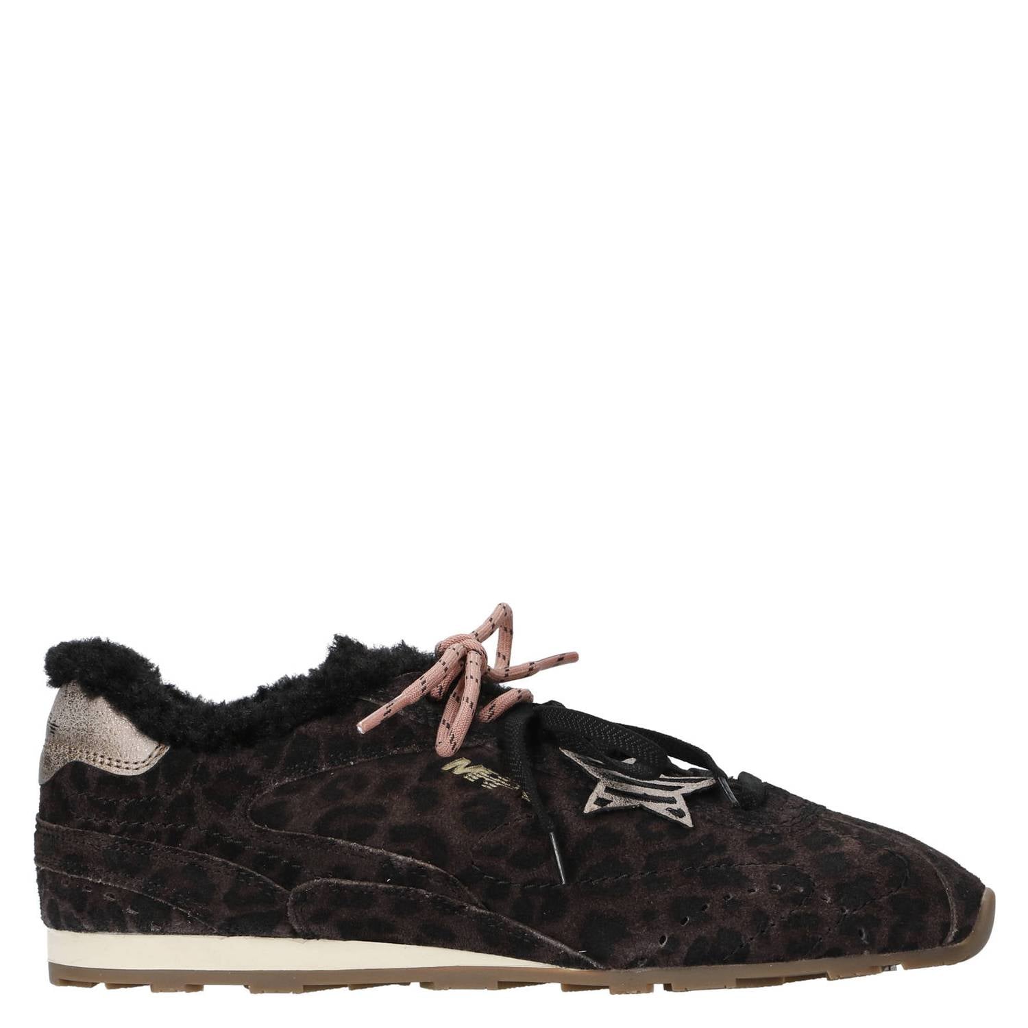 MRP Medelin fur suède sneakers zwart