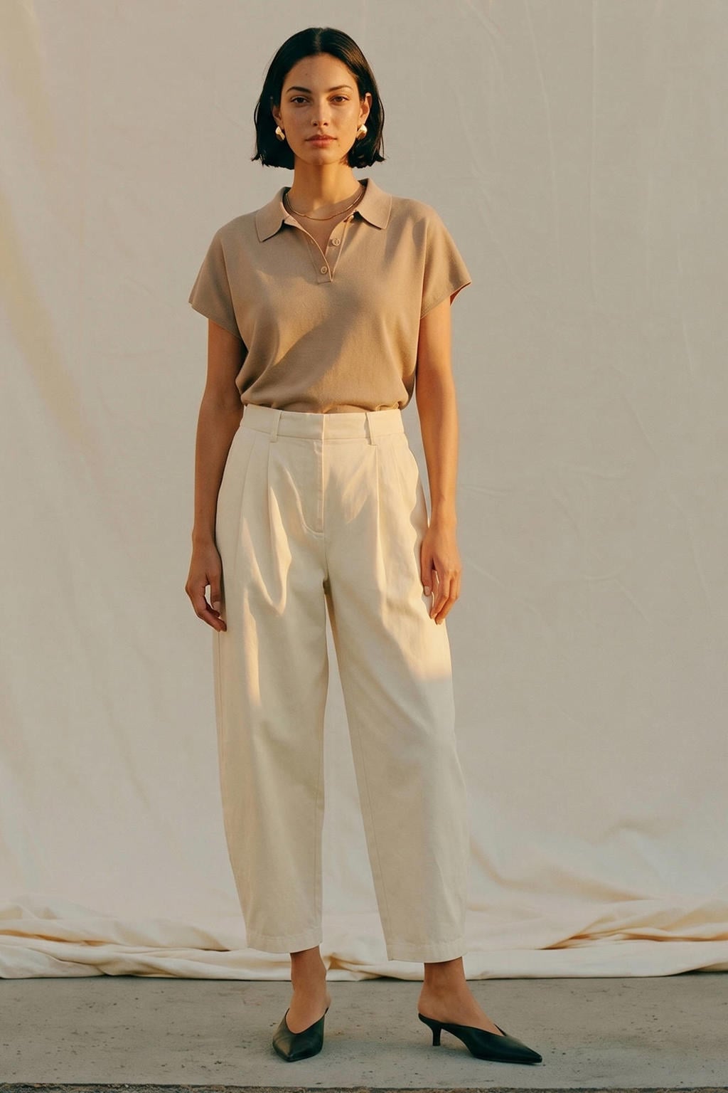 AWARE barrel broek - ecru