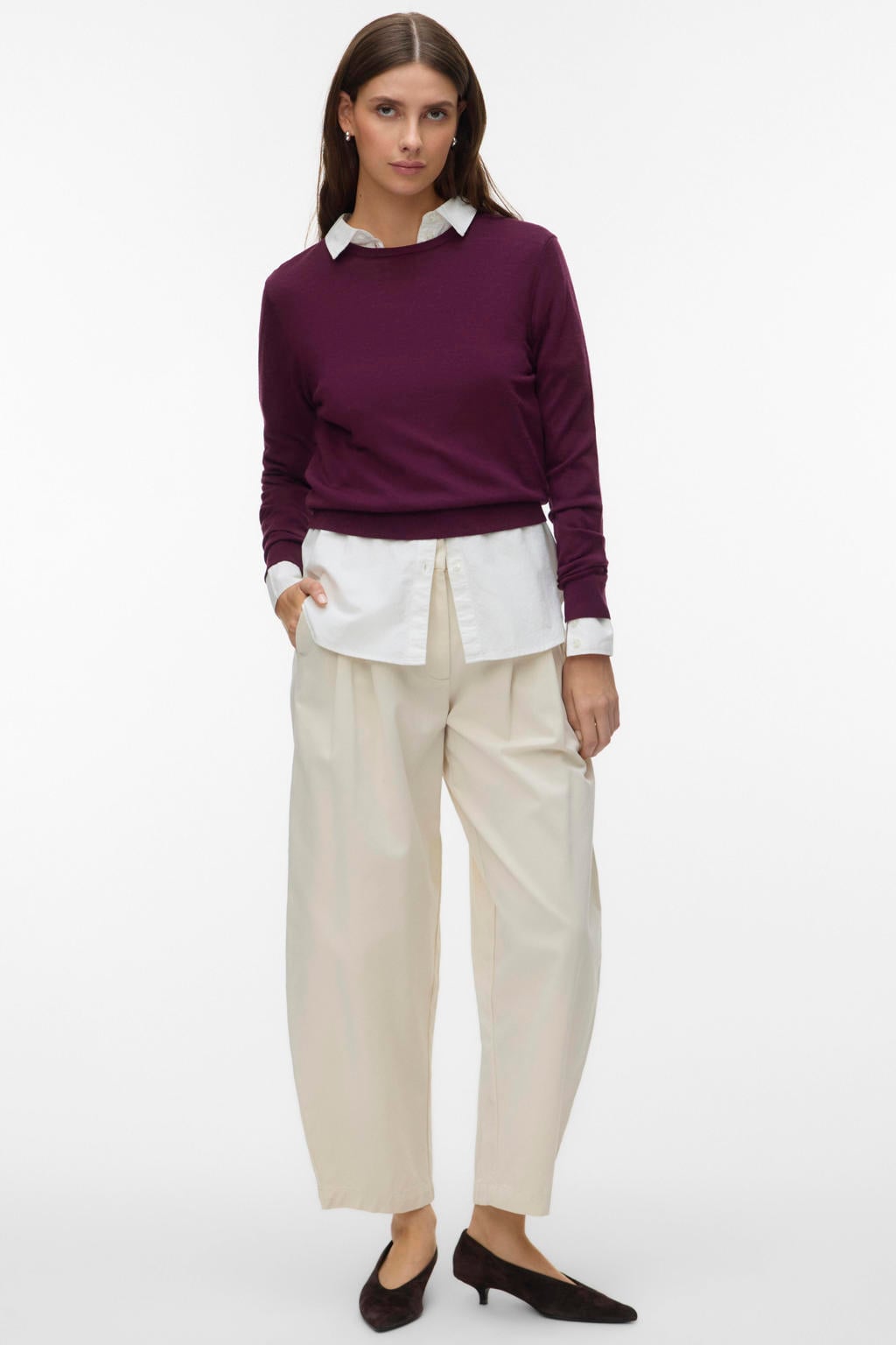 AWARE barrel casual broek - ecru