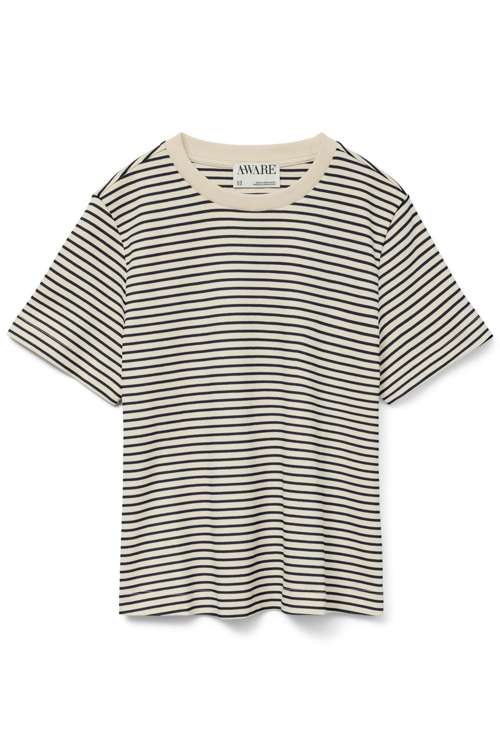 AWARE gestreept T-shirt - beige